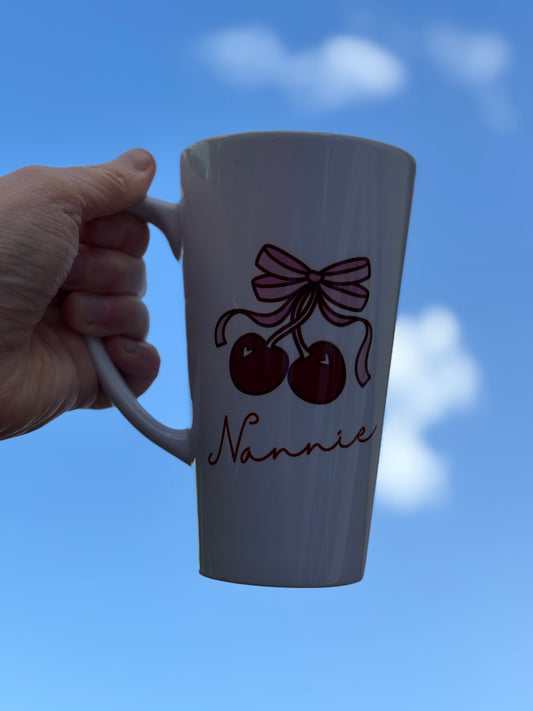 Cherry Nannie Latte 17oz Mug